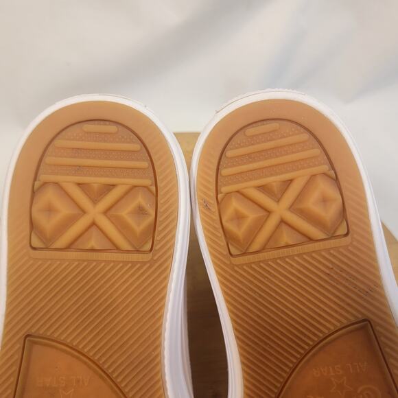 Converse All Star Chuck Taylor High Skateboarding Sneakers Shoes Women 8.5 Tan - Picture 12 of 14